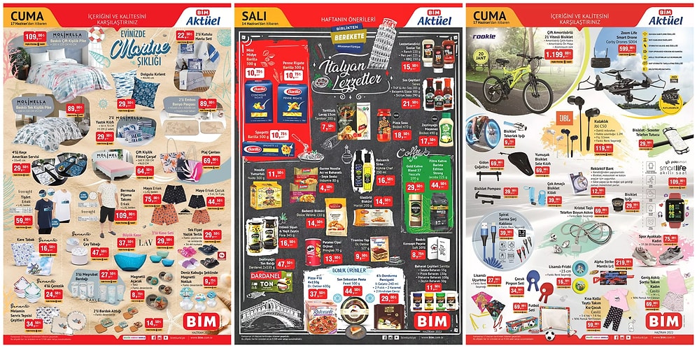 14 - 17 Haziran BİM Aktüel İndirim Kataloğu