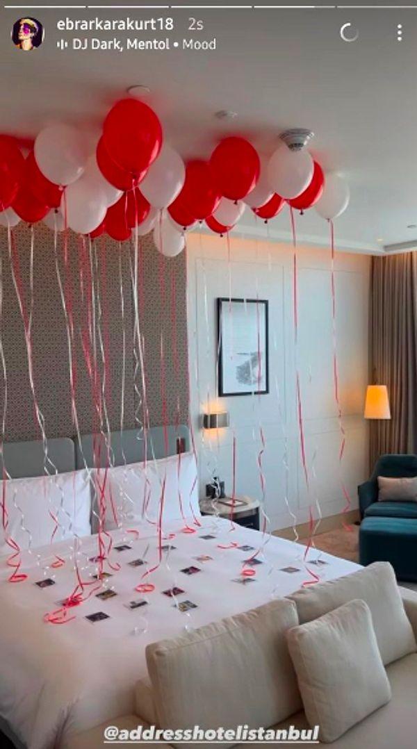İstanbul'da bir otelde konaklayan Ebrar, Instagram hesabından otel tarafından kendisine yapılan sürprizleri paylaştı!
