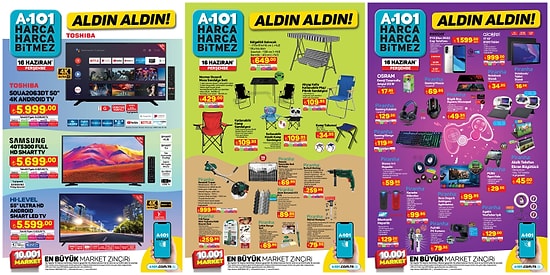 16 Haziran 2022 A101 Aldın Aldın Kataloğu