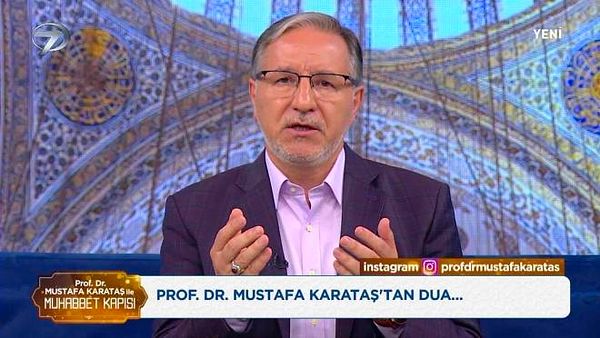 Programa katılan ismini vermek istemeyen bir izleyici, Prof. Dr. Mustafa Karataş'a şu soruyu yöneltti.