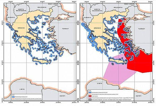 Not olarak "1972 ve 2022 yılları arasındaki haritalar karşılaştırıldığında Türkiye'nin son 50 yıl boyunca artan iddiaları çok açık hale gelmektedir" ifadesine yer veriliyor. 👇