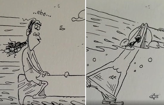 Tatil Yerinde Su Sporu Yaparken Yaşanan Talihsizliklerin Anlatıldığı Efsane Hikayeye Emrah Ablak Dokunuşu