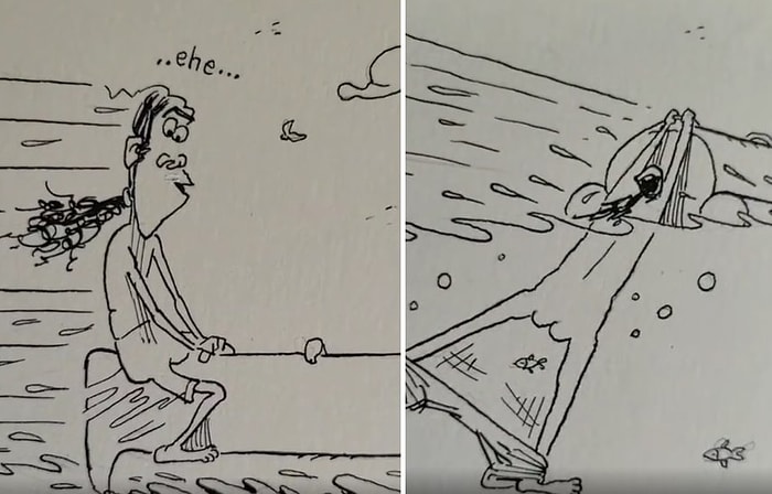 Tatil Yerinde Su Sporu Yaparken Yaşanan Talihsizliklerin Anlatıldığı Efsane Hikayeye Emrah Ablak Dokunuşu