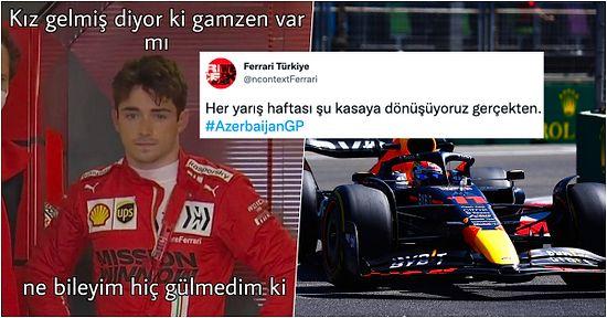 Ferrari Bildiğiniz Gibi! Max Verstappen'in Kazandığı Azerbaycan GP'sinin Ardından Sosyal Medyadan Tepkiler