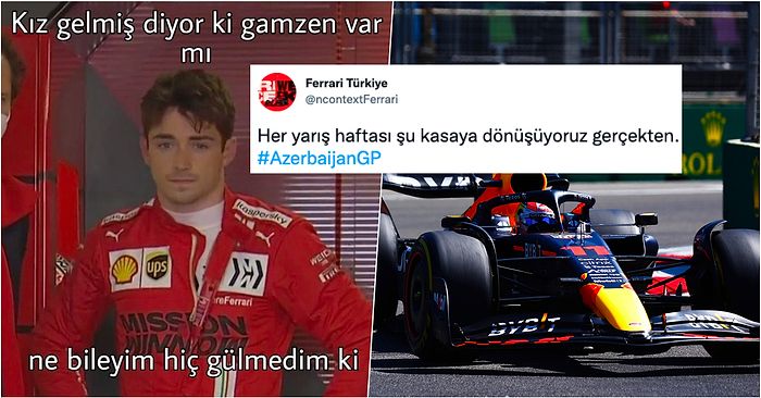 Ferrari Bildiğiniz Gibi! Max Verstappen'in Kazandığı Azerbaycan GP'sinin Ardından Sosyal Medyadan Tepkiler