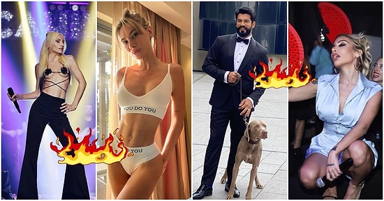 Hafta Boyunca Yaptıkları Sıcak Paylaşımlarla Ülke Genelinde Havaların Isınmasına Sebep Olan Ünlüler