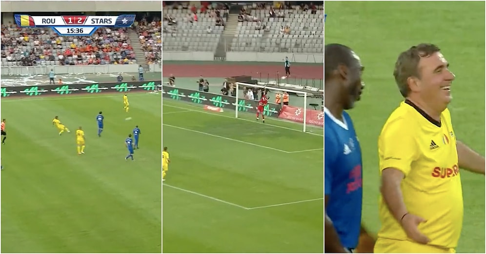 57 Yaşındaki Gheorghe Hagi'nin Uzak Mesafeden Çektiği Şut Sosyal Medyada Beğeni Yağmuruna Tutuldu