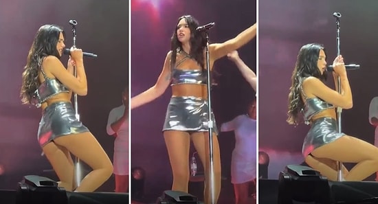 Dua Lipa'nın Mikrofon Standıyla Direk Dansı Yaptığı Anları İzlerken Ah O Konserde Ben de Olsaydım Diyeceksiniz