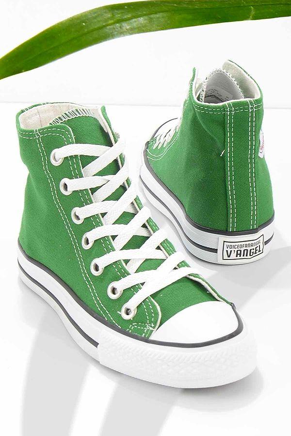 11. Yeşil Keten Casual Ayakkabı