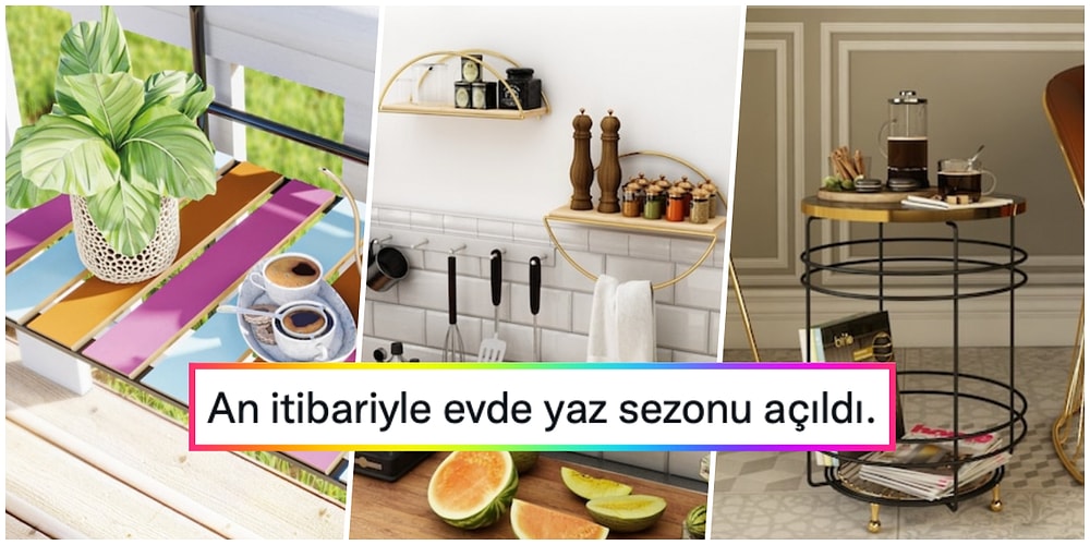 Evinize Yaz Esintisi Getirerek Mevsim Geçişini Sağlayacak Düzenleyici Dekor Ürünleri
