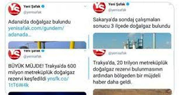 Türkiye'de bir seçim öncesi geleneğidir gaz, petrol, altın bulunması...