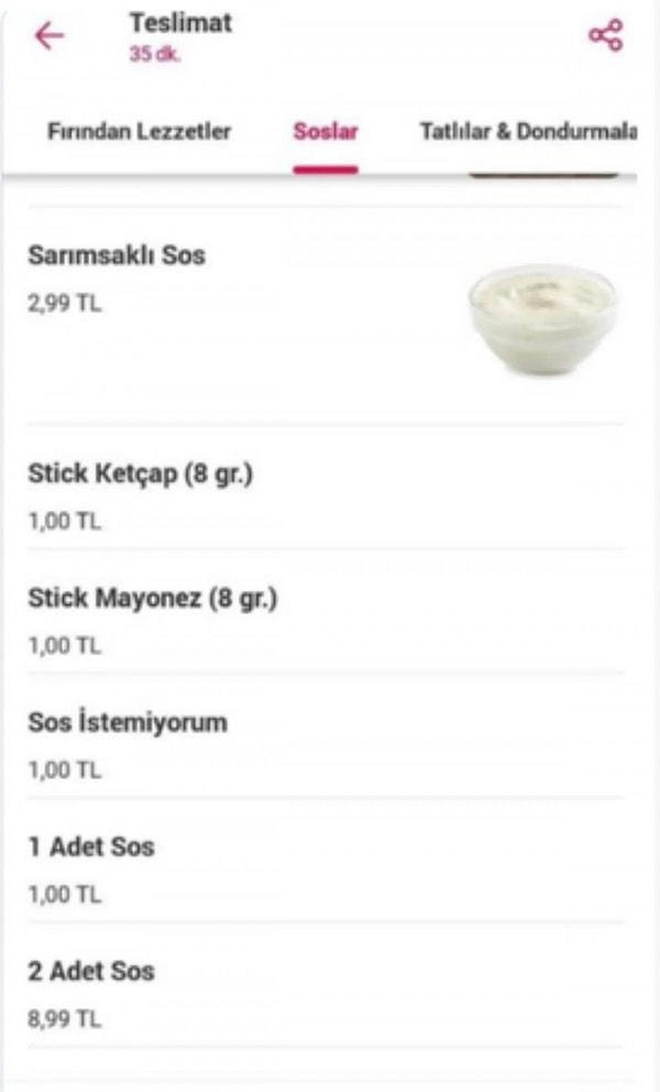 İşte 1 TL davasında olay yaratan o fiyat listesi