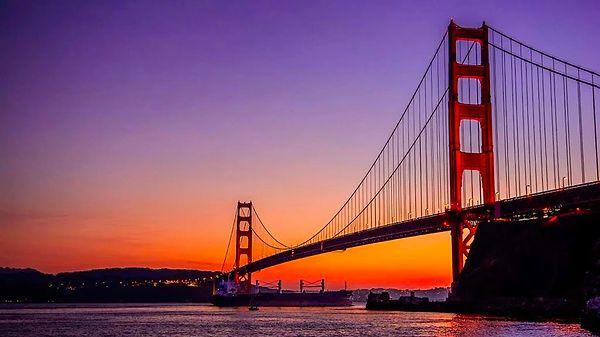 9) San Fransisco'nun Golden Gate Köprüsü 'konuşuyor’.