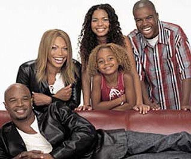 Tisha Martin on the set of "My Wife and Kids"