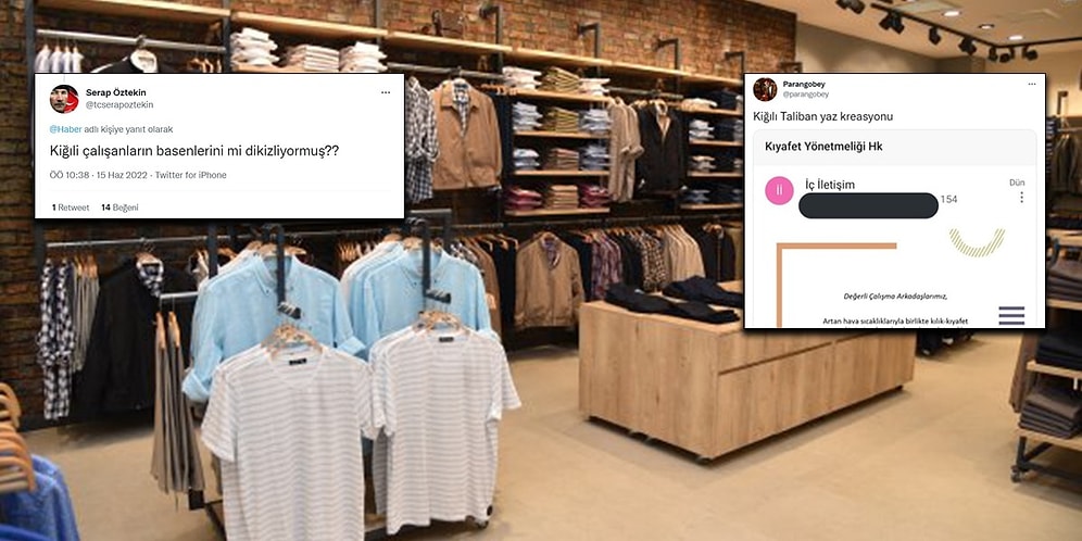 Kiğılı’nın Çalışanlara Kıyafet Uyarısı Gündemde: 'Doğrudan Çarşaf Çözüm Olabilir'