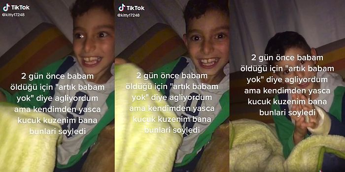 Babasını Yeni Kaybeden Kuzenine 'Amca Baba Yarısıdır' Diyerek Teselli Veren Ufaklığın Duygulandıran Anları