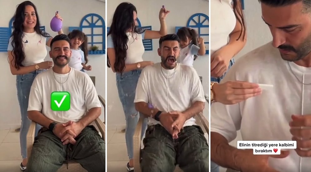 Eşine Hamile Olduğunu, Kafada Su Balonu Patlatmalı Oyun Oynayarak 'Kaç Çocuğun Var?' Diye Soran Kadın