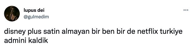 Geçtiğimiz 2 gün boyunca Disney Plus hakkında o kadar çok konuşuldu ki, bir Twitter kullanıcısı şöyle bir tweet attı hatta. 😅