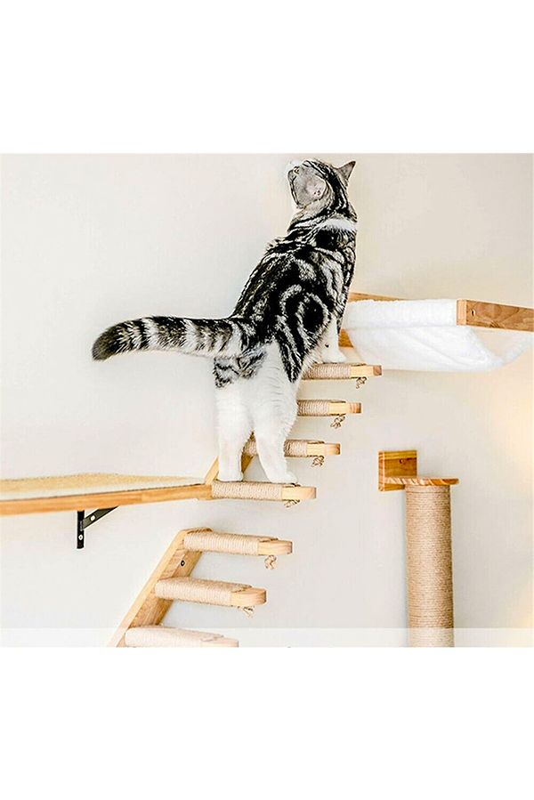 17. Kedi Tırmanma Ve Tırmalama Merdiveni