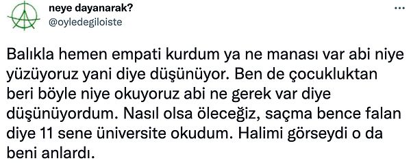 Joker'in hayat felsefesi bana da birini anımsatıyor.😅