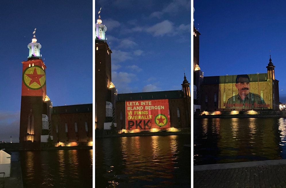 İsveç'in Başkenti Stockholm'de PKK Propagandası
