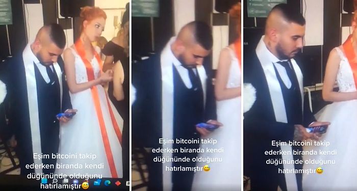 Düğününde Takı Merasimi Sırasında Bitcoin Takip Eden Damat