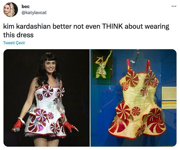 9. "Kim Kardashian bu elbiseyi giymeyi düşünmese iyi olur"