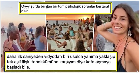 Eşsiz Gün Batımında Transa Geçerek Şarkı Söyleyen Hippilerin Videosu Sosyal Medyayı İkiye Böldü