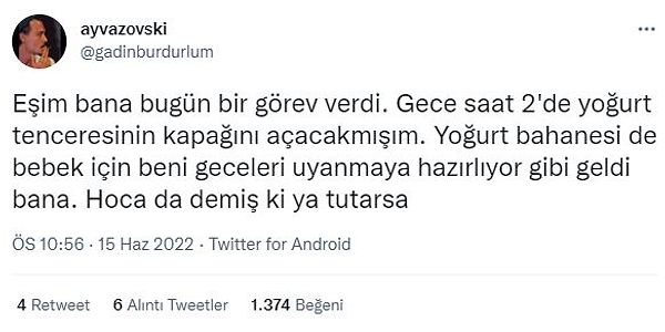 9. Anlamamış gibi davranmak gerek. :)