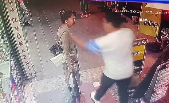 Kadın Tokatlayan Adama Esnaf Dayağı