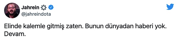 Kendisi de bu yıl sınava katılmış olan Jahrein ise sınavı dakikalarla kaçıran genç kız hakkında şu sözleri sarf etti: