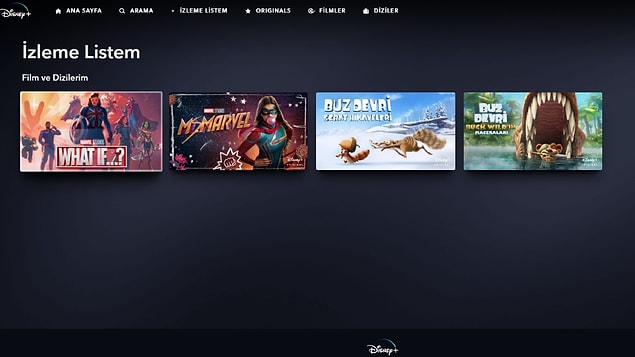3. Disney+'ta bir izleme listesi oluşturabilirsiniz.