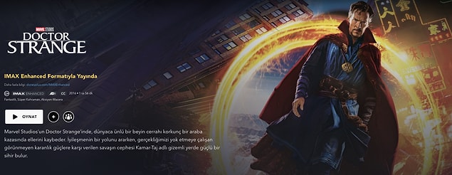 Disney+'ta filmleri IMAX Enhanced formatında nasıl izleyebilirim?