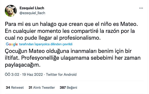 Aslında kısaca kendisine yazık etmiş. Kendisi de bunu kabul ederek ''profesyonelliğe ulaşamama sebebini'' her zaman paylaşacağını söylüyor ki diğer sporcu çocuklar aynı hataya düşmesin.