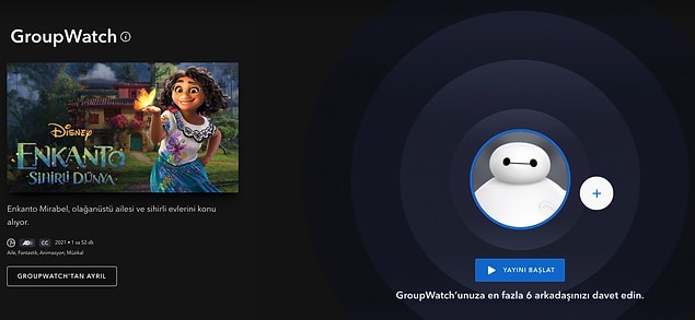 2. GroupWatch ile izleme partisi düzenleyebilirsiniz.