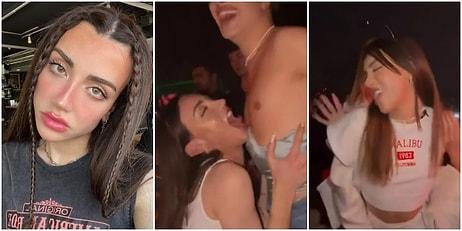 Popoya Şaplak mı? TikTok Fenomeni Mika Raun Seyirci Olarak Gittiği Konserde Arkadaşına Kucak Dansı Yaptı