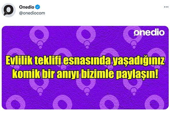 Twitter'dan takipçilerimize "Evlilik teklifi esnasında yaşadığınız komik bir anınız var mı?" diye sorduk: