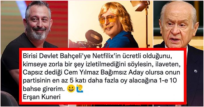 Öfke Yükseliyor! Bahçeli'nin 'Haddini Aşmıştır' Diyerek Hedef Aldığı Cem Yılmaz'a Sosyal Medyadan Destek Yağdı