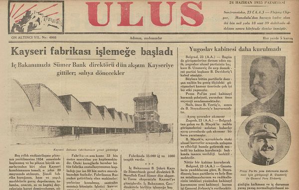 Bugünün eski gazetesi: 24 Haziran 1935