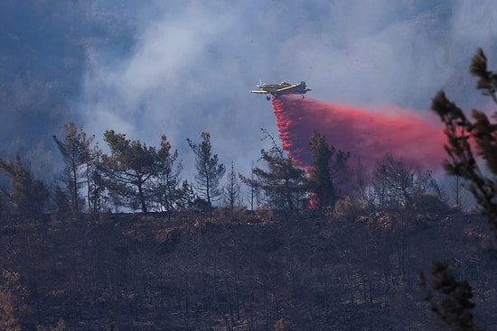 Marmaris’te Orman Yangını Devam Ediyor: Bir Sabotajcı Tespit Edildi