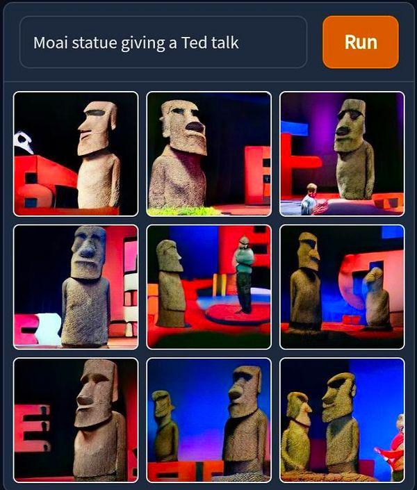 17. "TED konuşması yapan Moai heykeli"