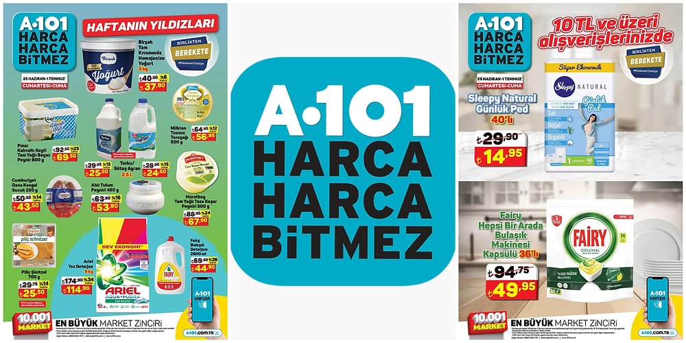 25 Haziran - 1 Temmuz 2022 A101 Haftanın Yıldızları Kataloğu