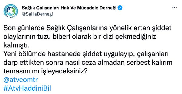 İşte o tepkilerden bazıları;