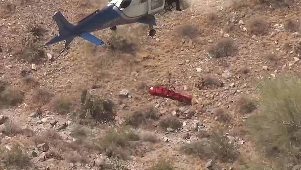Dağda Mahsur Kalan Kadını Kurtarmaya Gelen Helikopterin Kadını Kurtarıldığına Pişman Ettiği Anlar