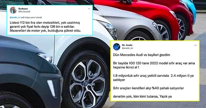 Sosyal Medyada Bir Kullanıcı Bayilerin Sıfır Araçları Alıp İkinci El Olarak Daha Pahalıya Sattığını İddia Etti