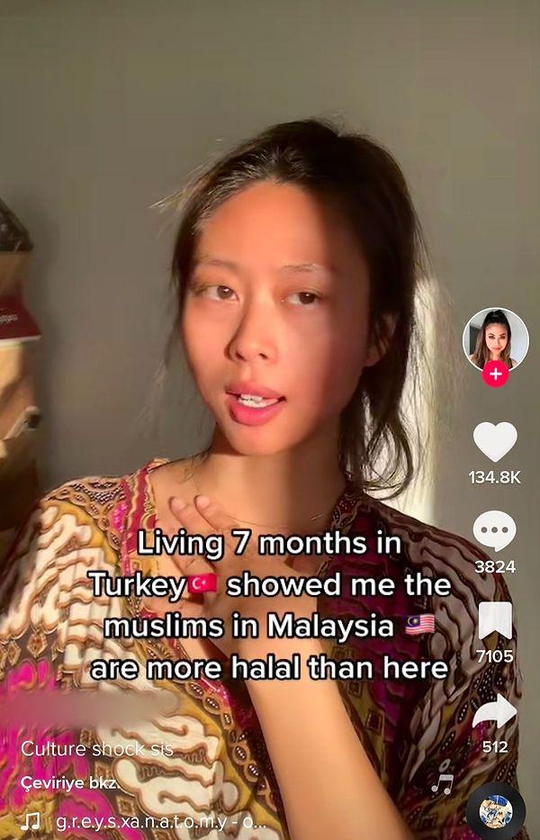 Şimdi de Türkiye'de yaşayan Malezyalı bir TikTok kullanıcısının yayınladığı video gündem oldu. Videoda kadın kullanıcı Malezya'daki müslümanların Türkiye'den daha dindar olduklarını söyledi.