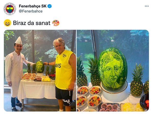 Fenerbahçe'nin sosyal medya hesabı Portekizli teknik direktör Jorge Jesus'un fotoğrafını paylaştı.
