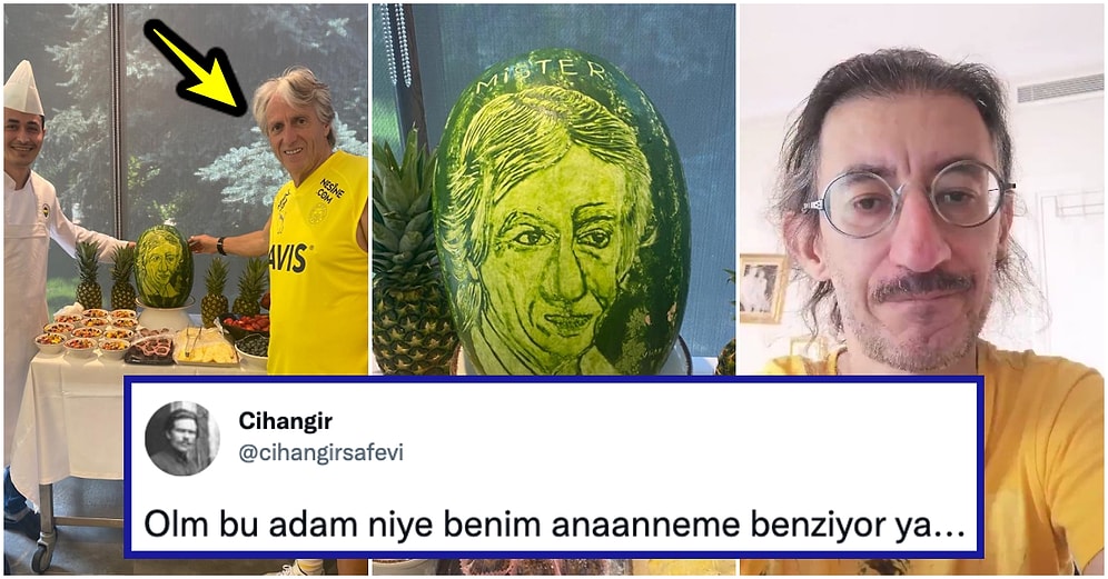 Biraz da Sanat: Jorge Jesus'un Karpuz Üzerine İşlenen Suratı Goygoycuların Diline Düştü