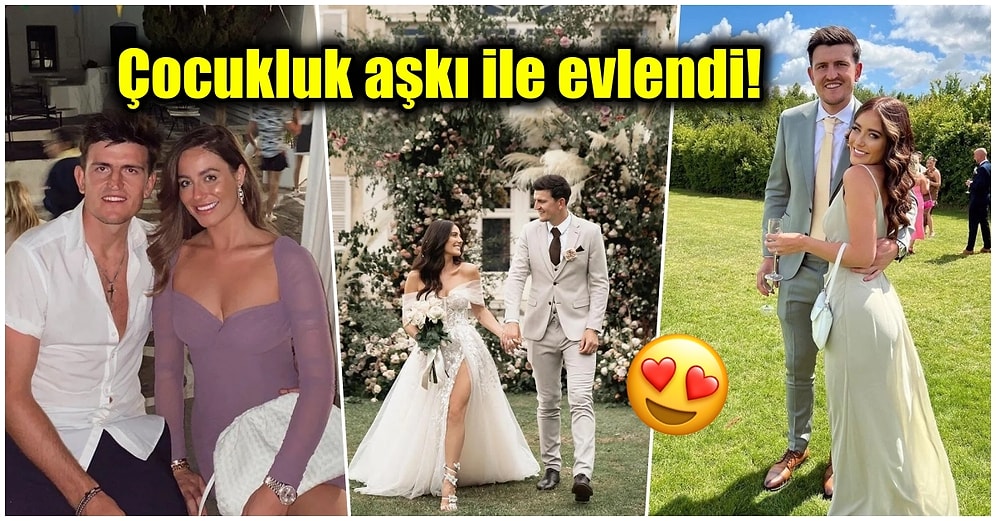 Manchester United'ın Yıldız Futbolcusu Harry Maguire, Fern Hawkins ile 500 Bin Sterlinlik Bir Törenle Evlendi!