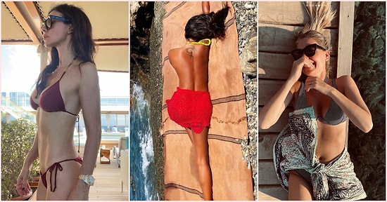 Üstsüz Güneşlenen de Var Fit Vücuduyla Nefes Kesen de! Ünlülerin Tatil Paylaşımlarını Görmeye Hazır mısınız?
